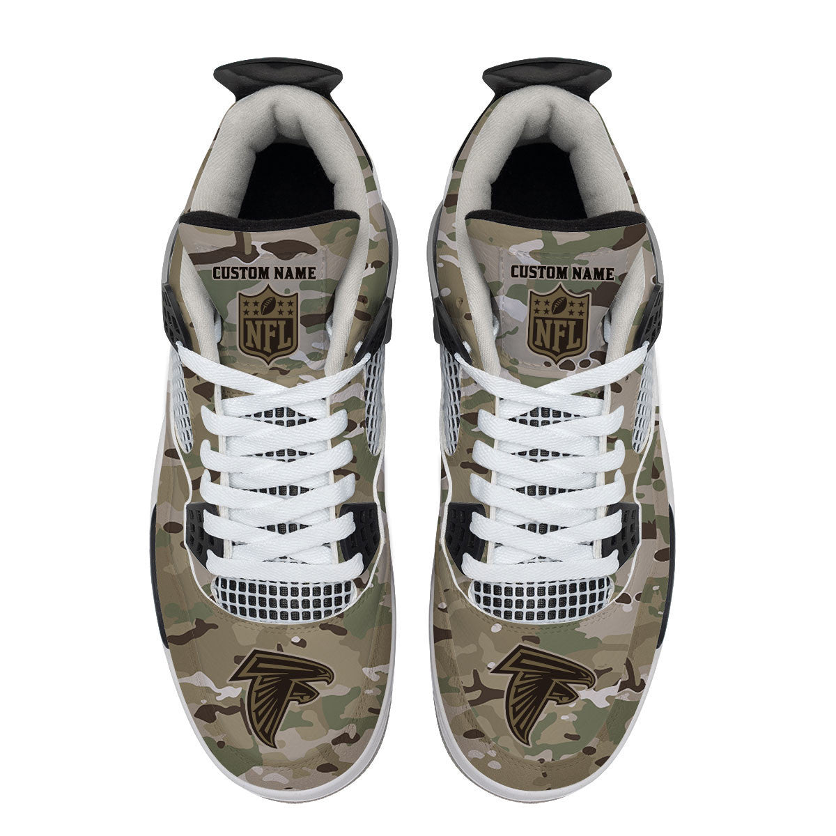 Ideafootwear Atlanta Falcons AJ4 Sneakers Shoes For Men And Women