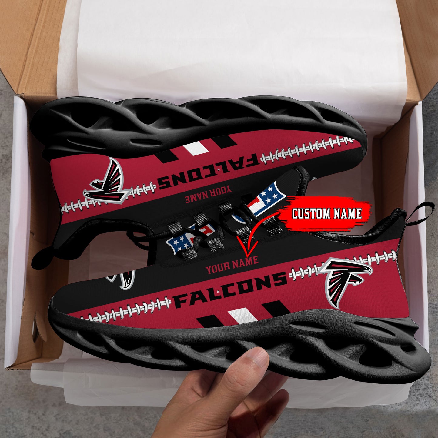 Ideafootwear Atlanta Falcons Max Soul Shoes Sneakers For Men And Women