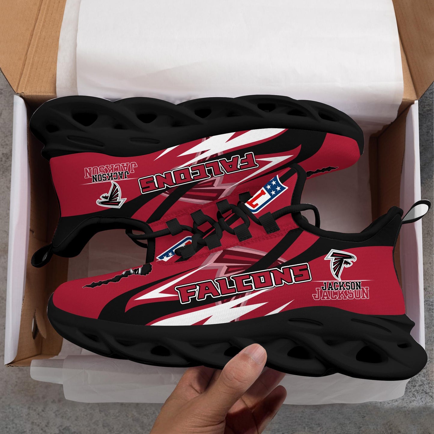 Ideafootwear Atlanta Falcons Max Soul Shoes Sneakers For Men And Women