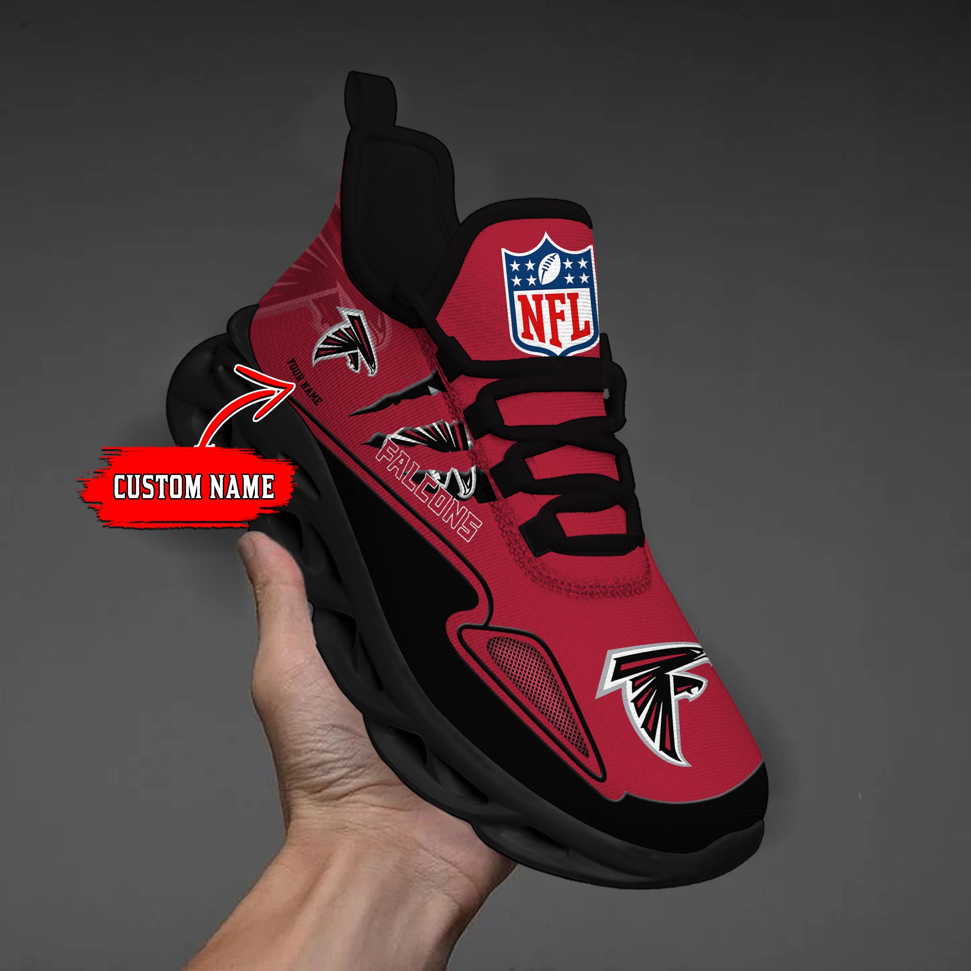 Ideafootwear Atlanta Falcons Max Soul Shoes Sneakers For Men And Women