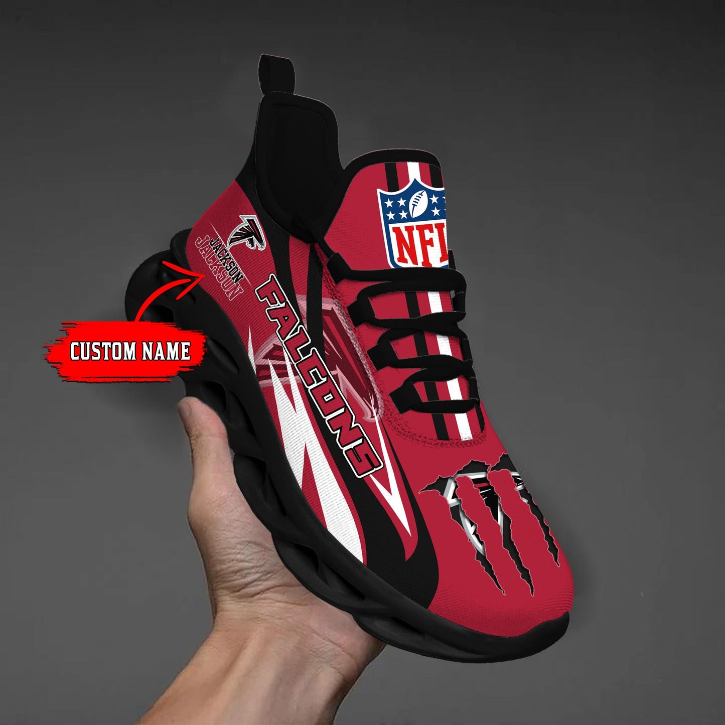 Ideafootwear Atlanta Falcons Max Soul Shoes Sneakers For Men And Women