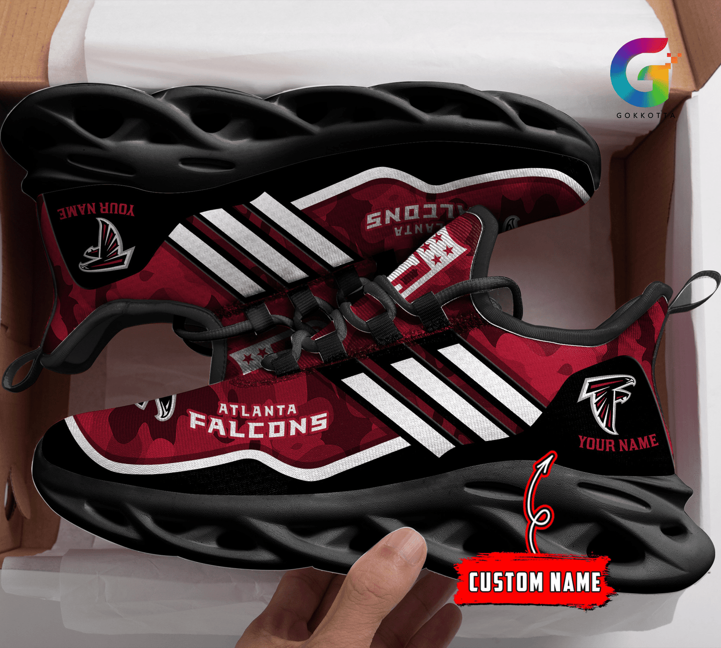 Ideafootwear Atlanta Falcons Max Soul Shoes Sneakers For Men And Women