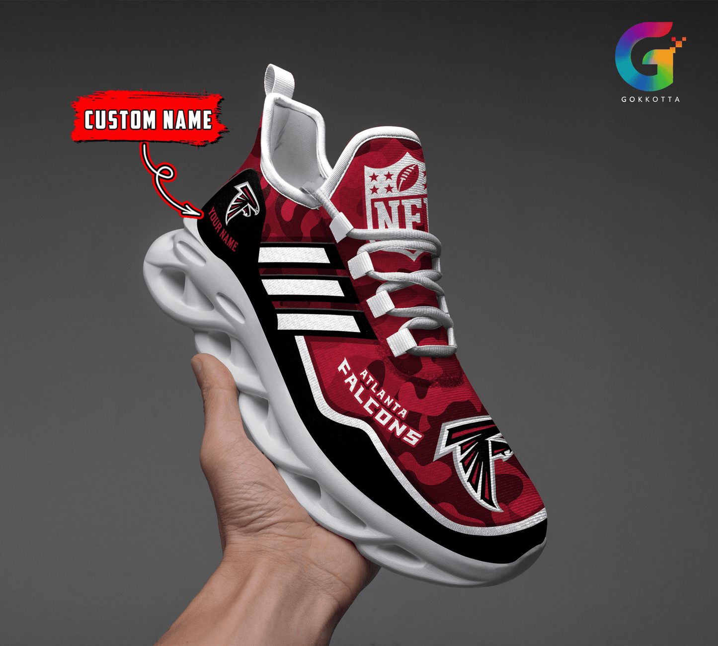 Ideafootwear Atlanta Falcons Max Soul Shoes Sneakers For Men And Women