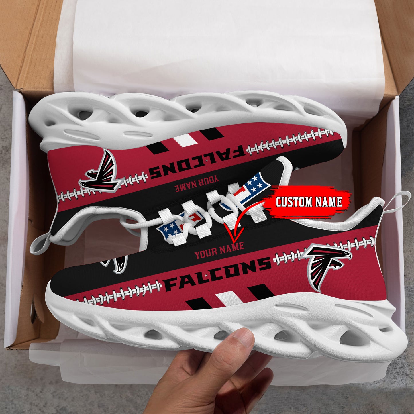 Ideafootwear Atlanta Falcons Max Soul Shoes Sneakers For Men And Women