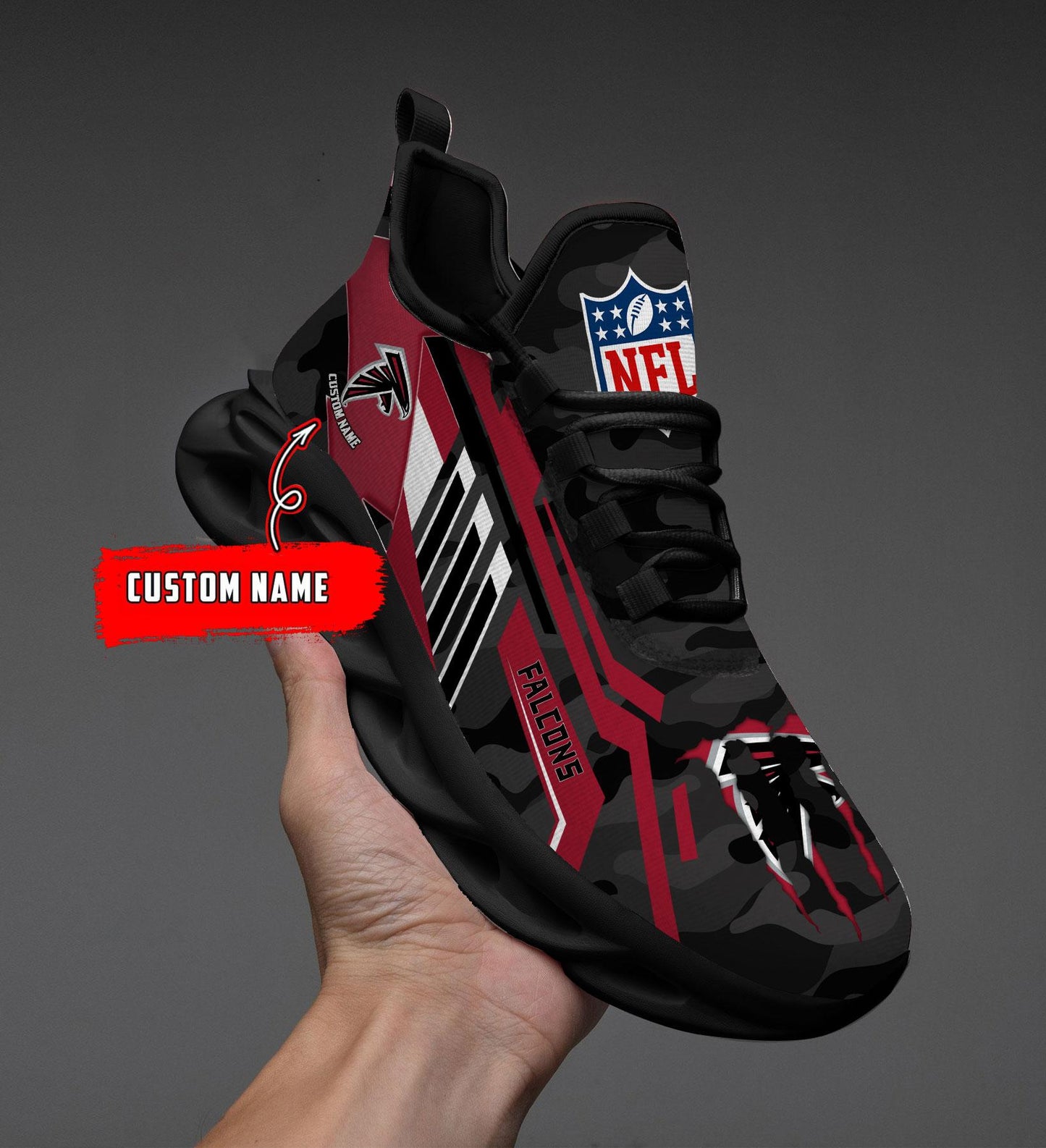 Ideafootwear Atlanta Falcons Max Soul Shoes Sneakers For Men And Women