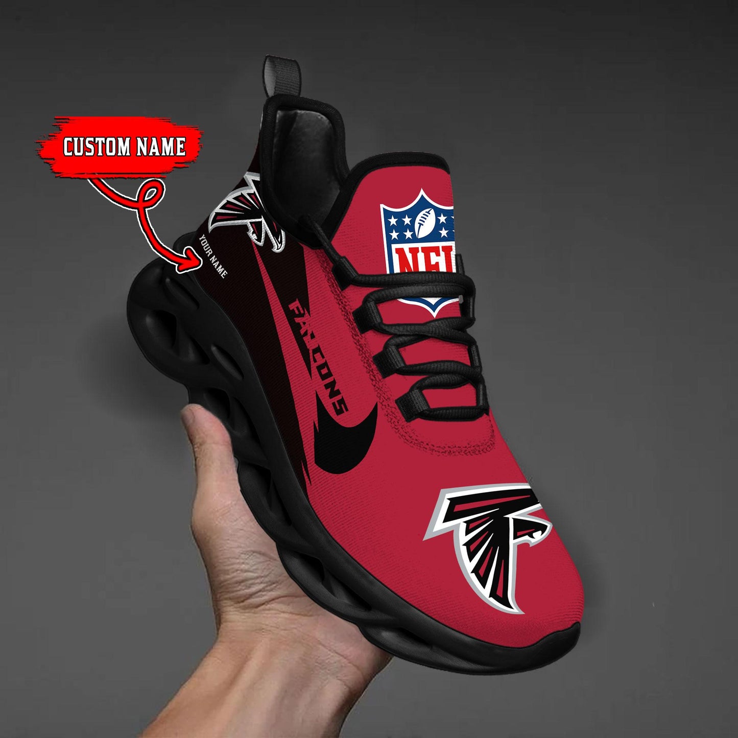 Ideafootwear Atlanta Falcons Max Soul Shoes Sneakers For Men And Women