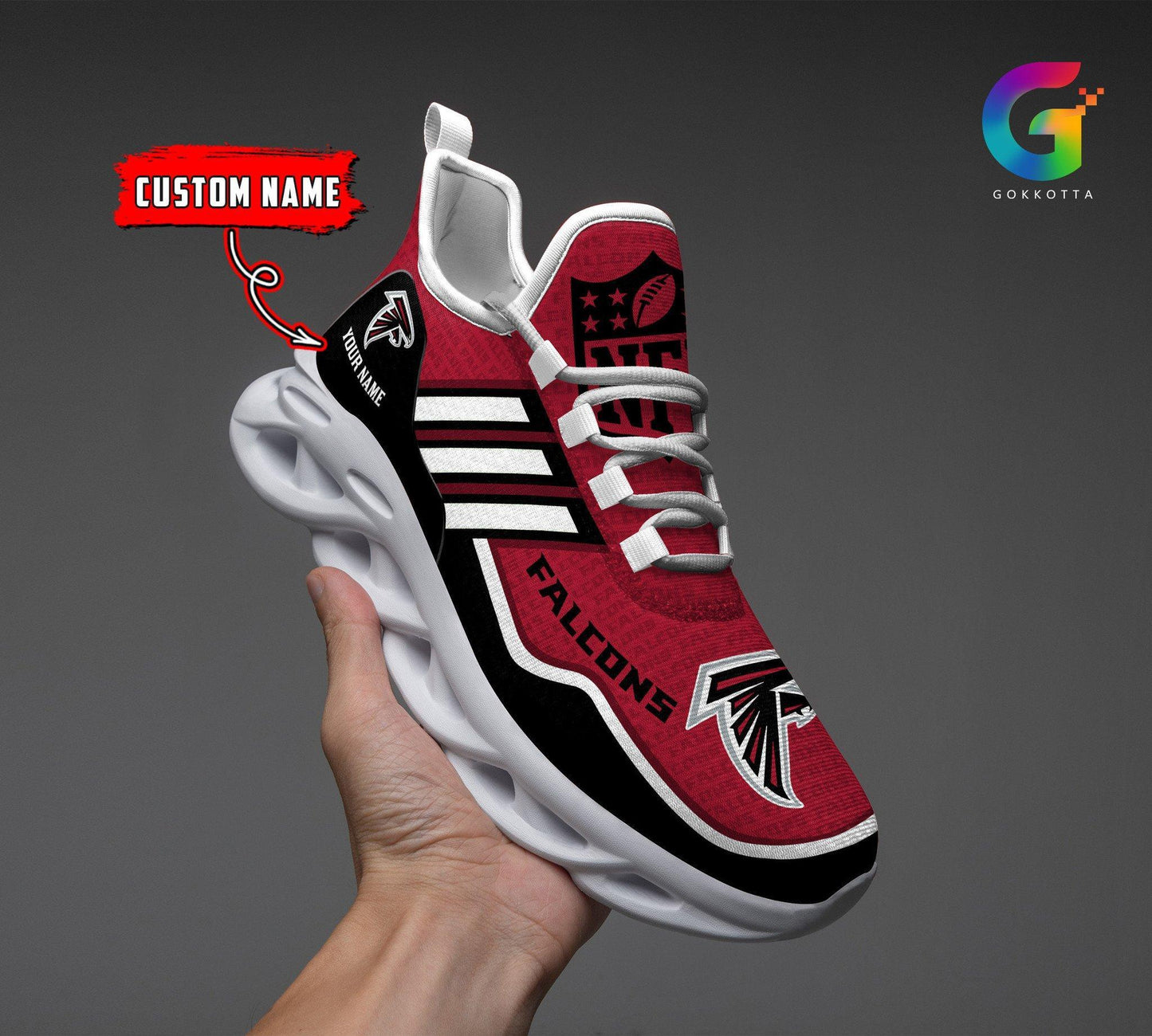 Ideafootwear Atlanta Falcons Max Soul Shoes Sneakers For Men And Women