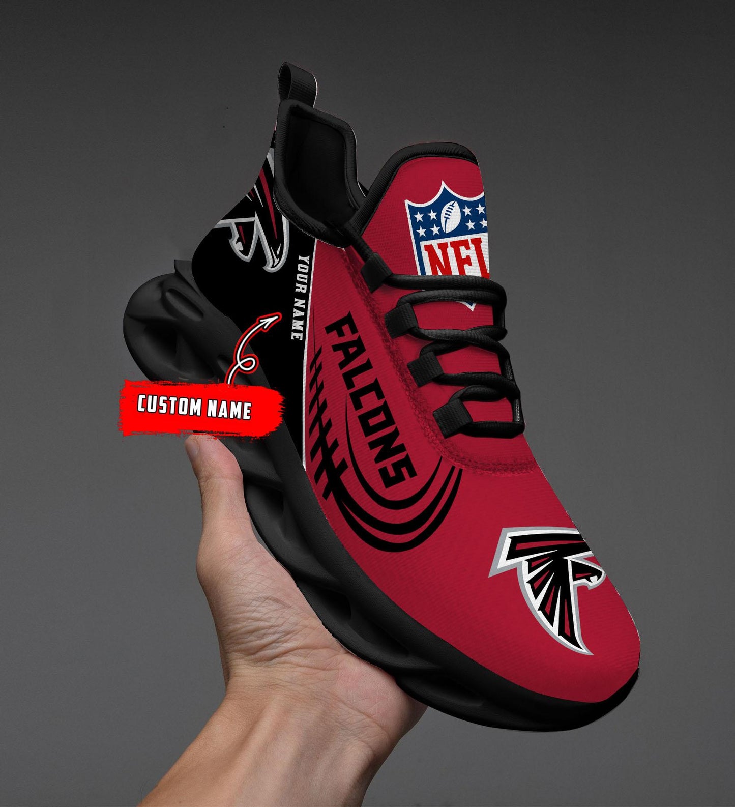 Ideafootwear Atlanta Falcons Max Soul Shoes Sneakers For Men And Women