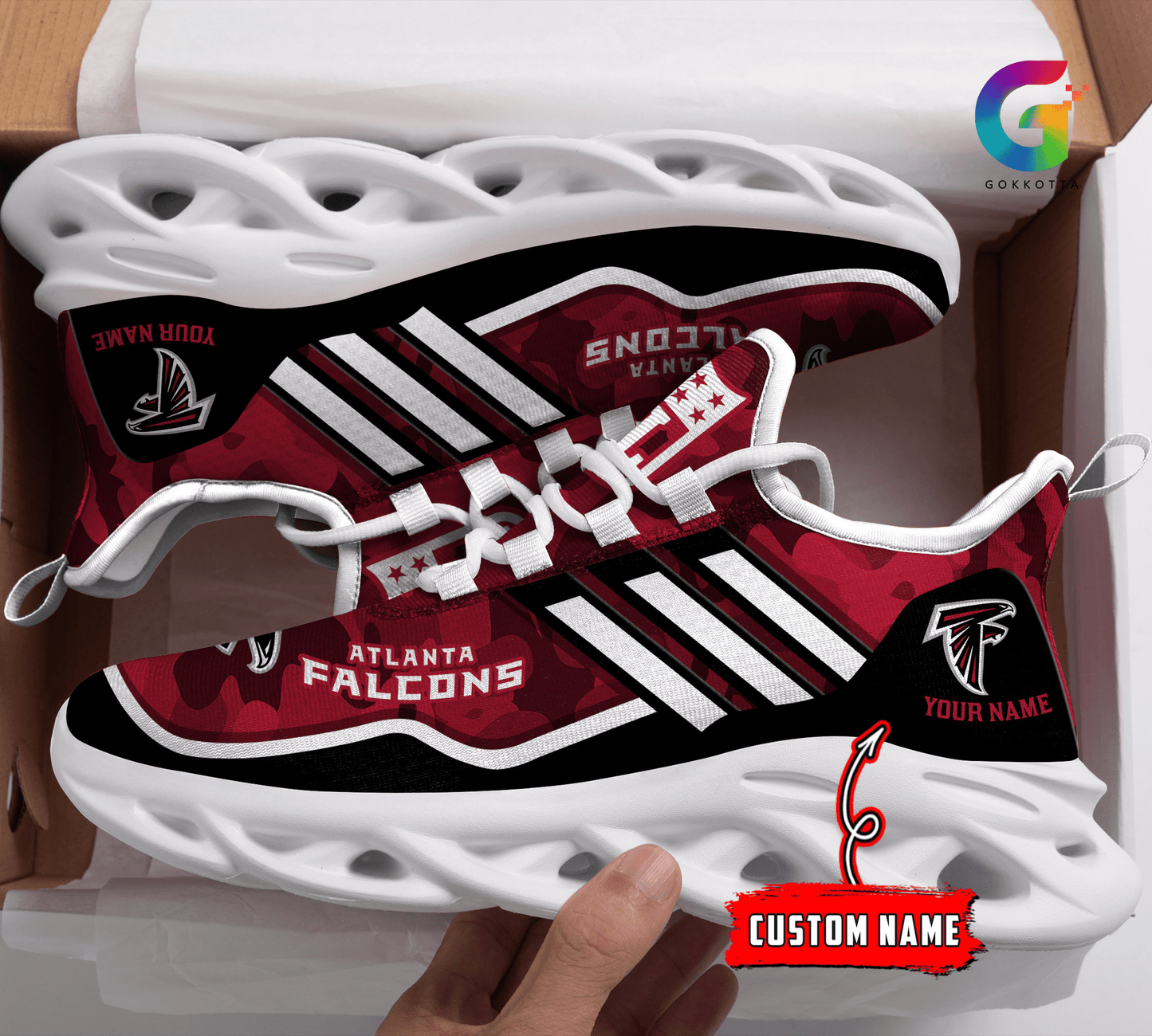 Ideafootwear Atlanta Falcons Max Soul Shoes Sneakers For Men And Women
