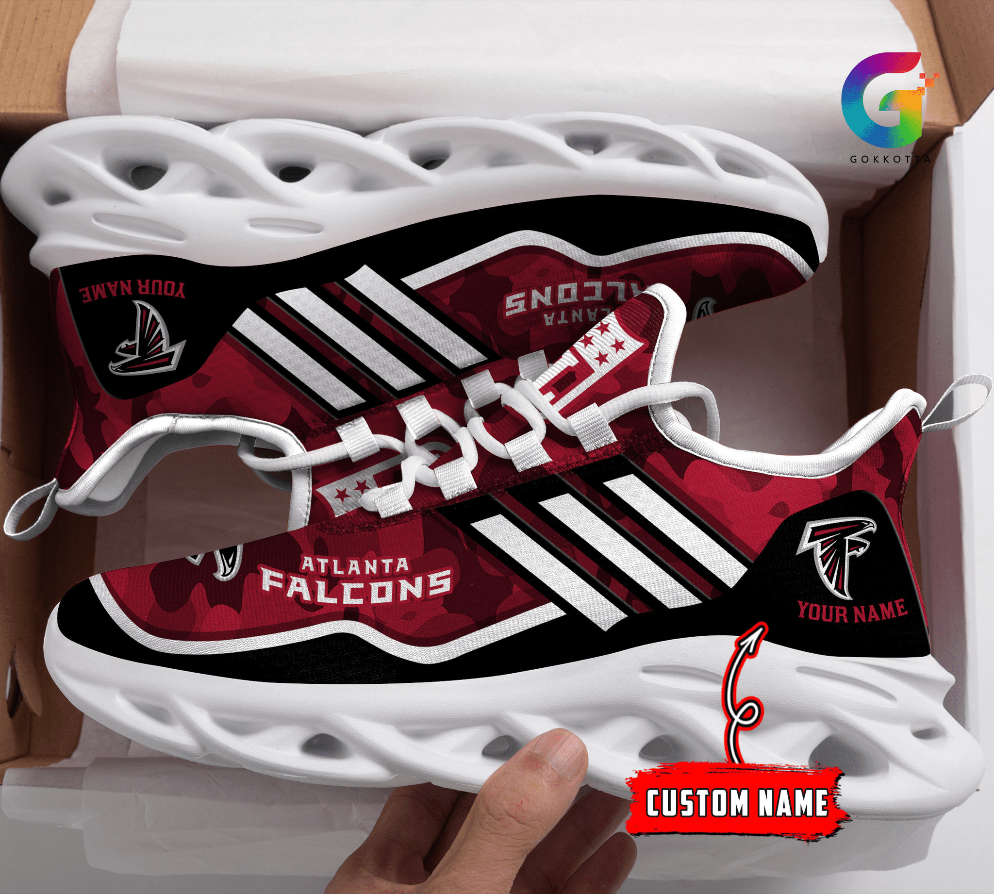 Ideafootwear Atlanta Falcons Max Soul Shoes Sneakers For Men And Women