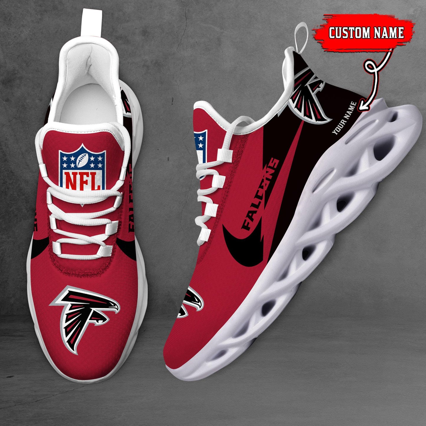 Ideafootwear Atlanta Falcons Max Soul Shoes Sneakers For Men And Women
