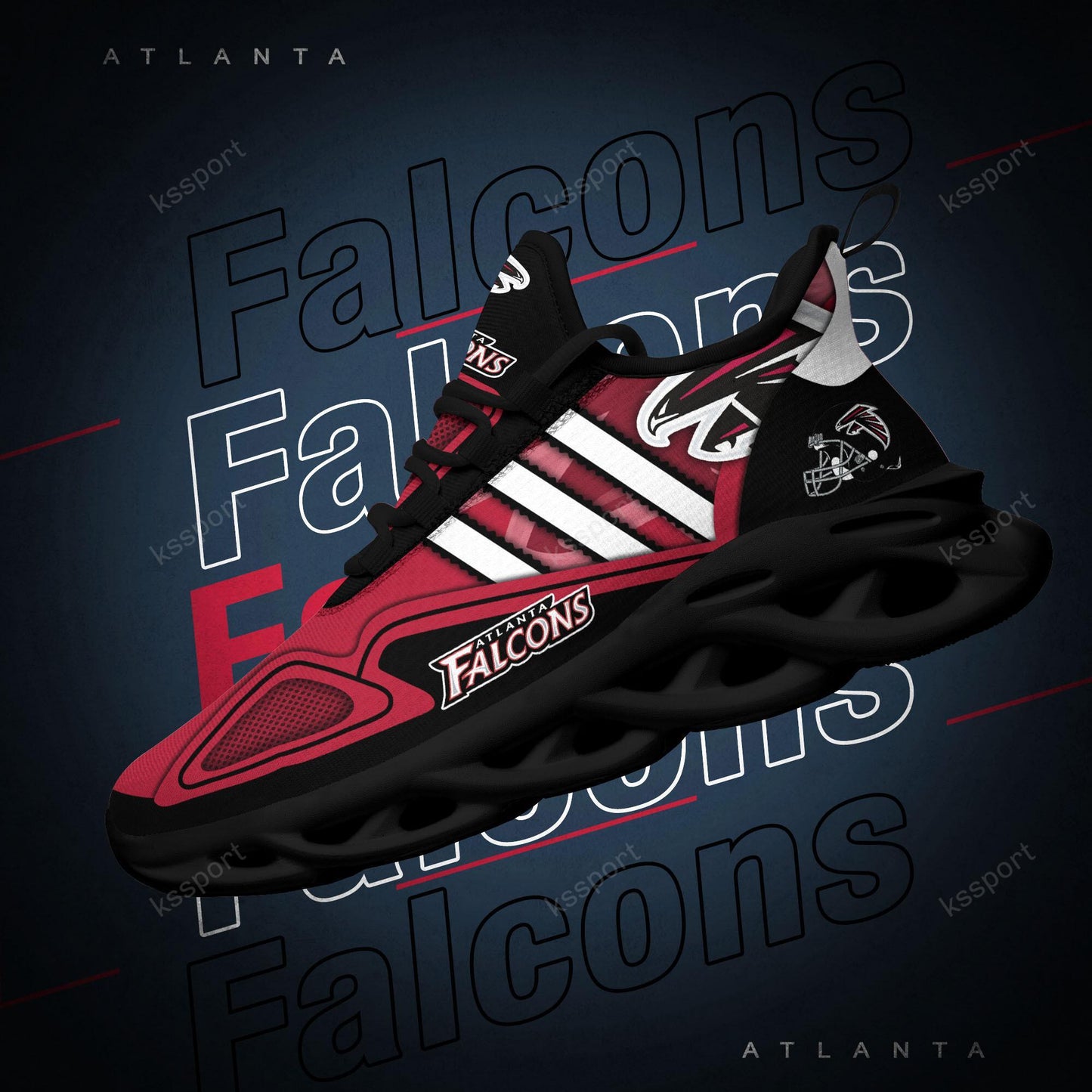 Ideafootwear Atlanta Falcons Max Soul Shoes Sneakers For Men And Women