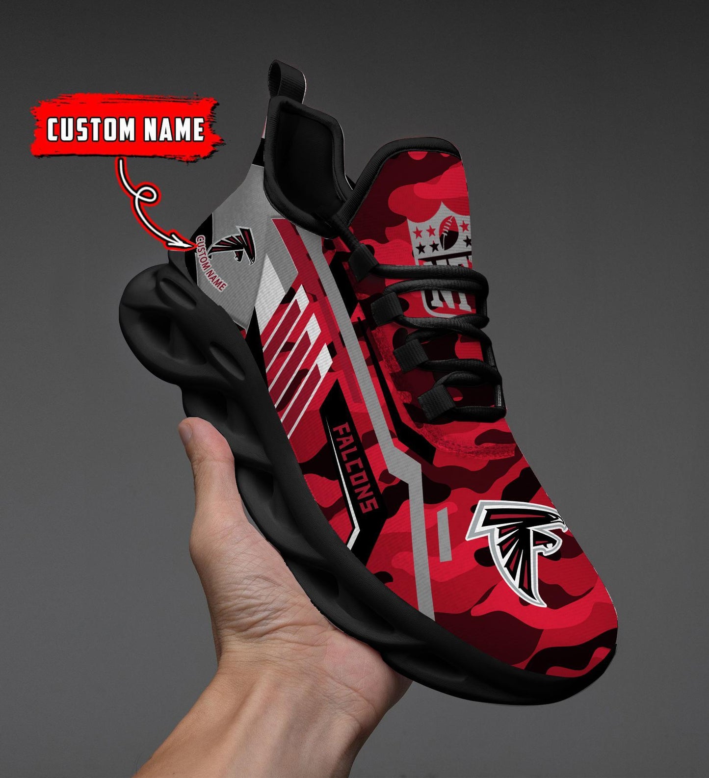 Ideafootwear Atlanta Falcons Max Soul Shoes Sneakers For Men And Women
