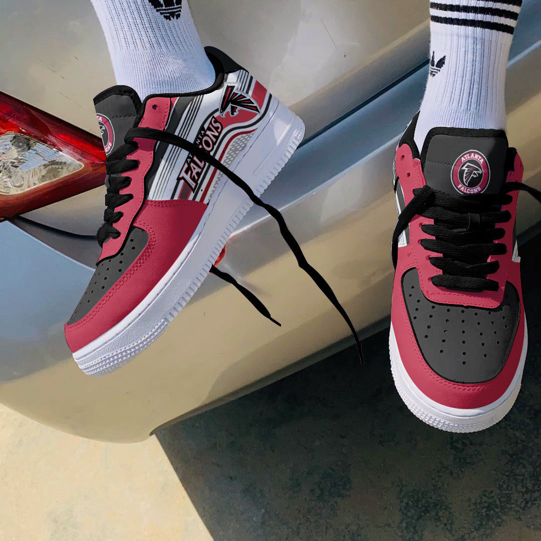 Ideafootwear Atlanta Falcons NFL Air Low-Top Sneakers Shoes For Men And Women