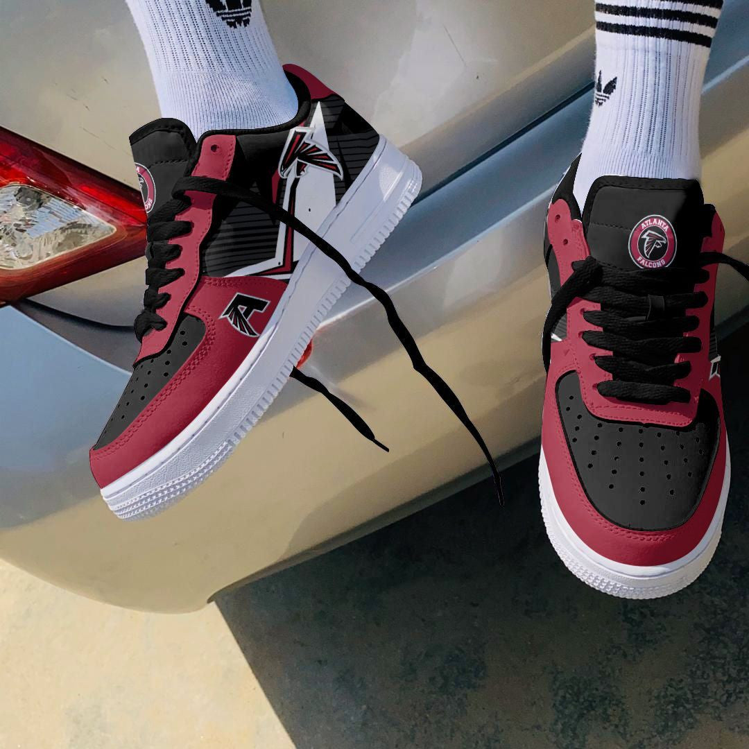 Ideafootwear Atlanta Falcons NFL Air Low-Top Sneakers Shoes For Men And Women