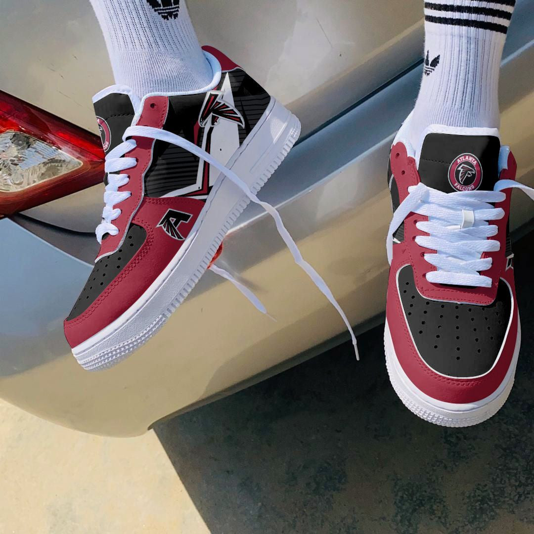 Ideafootwear Atlanta Falcons NFL Air Low-Top Sneakers Shoes For Men And Women