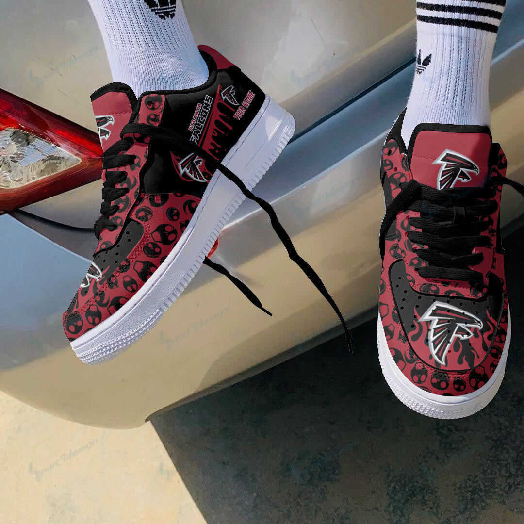 Ideafootwear Atlanta Falcons NFL Air Low-Top Sneakers Shoes For Men And Women