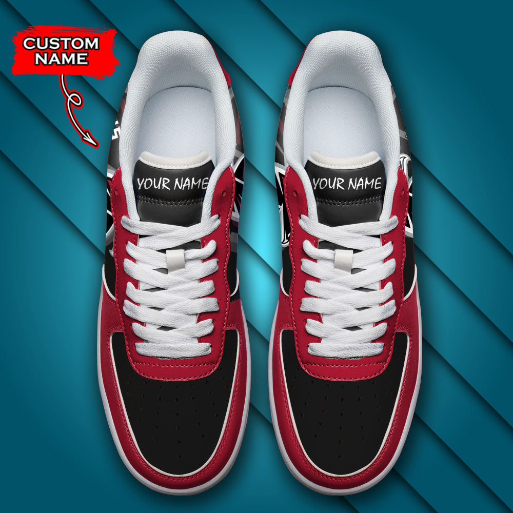 Ideafootwear Atlanta Falcons NFL Air Low-Top Sneakers Shoes For Men And Women