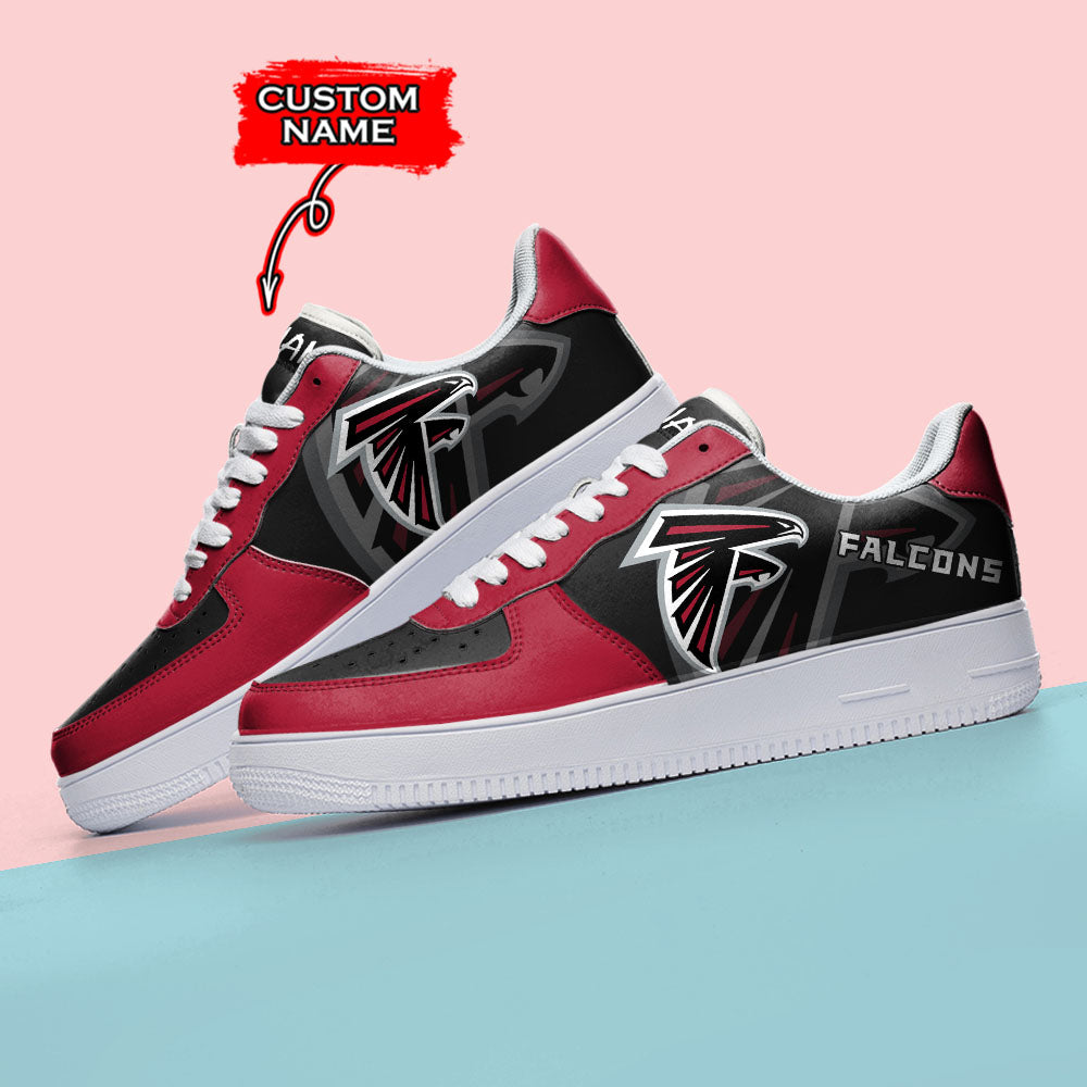 Ideafootwear Atlanta Falcons NFL Air Low-Top Sneakers Shoes For Men And Women