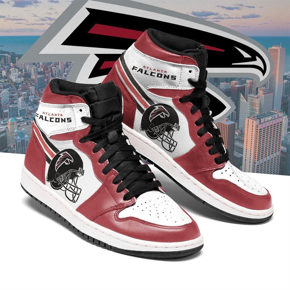 Ideafootwear Atlanta Falcons NFL AJ1 High Sneakers Shoes For Men And Women