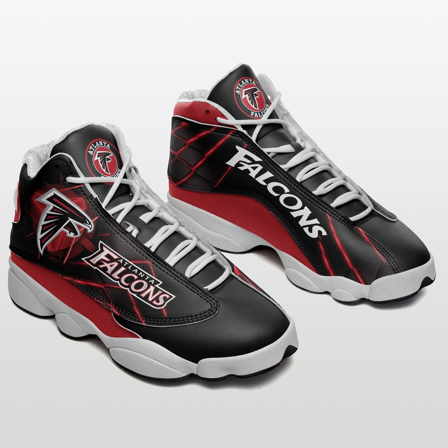 Ideafootwear Atlanta Falcons NFL AJ13 Sneakers Shoes For Men And Women
