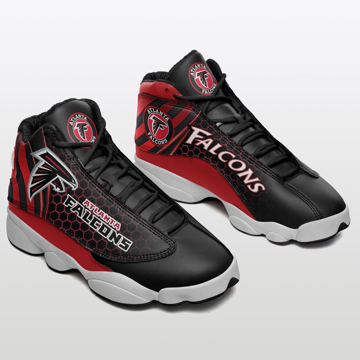Ideafootwear Atlanta Falcons NFL AJ13 Sneakers Shoes For Men And Women