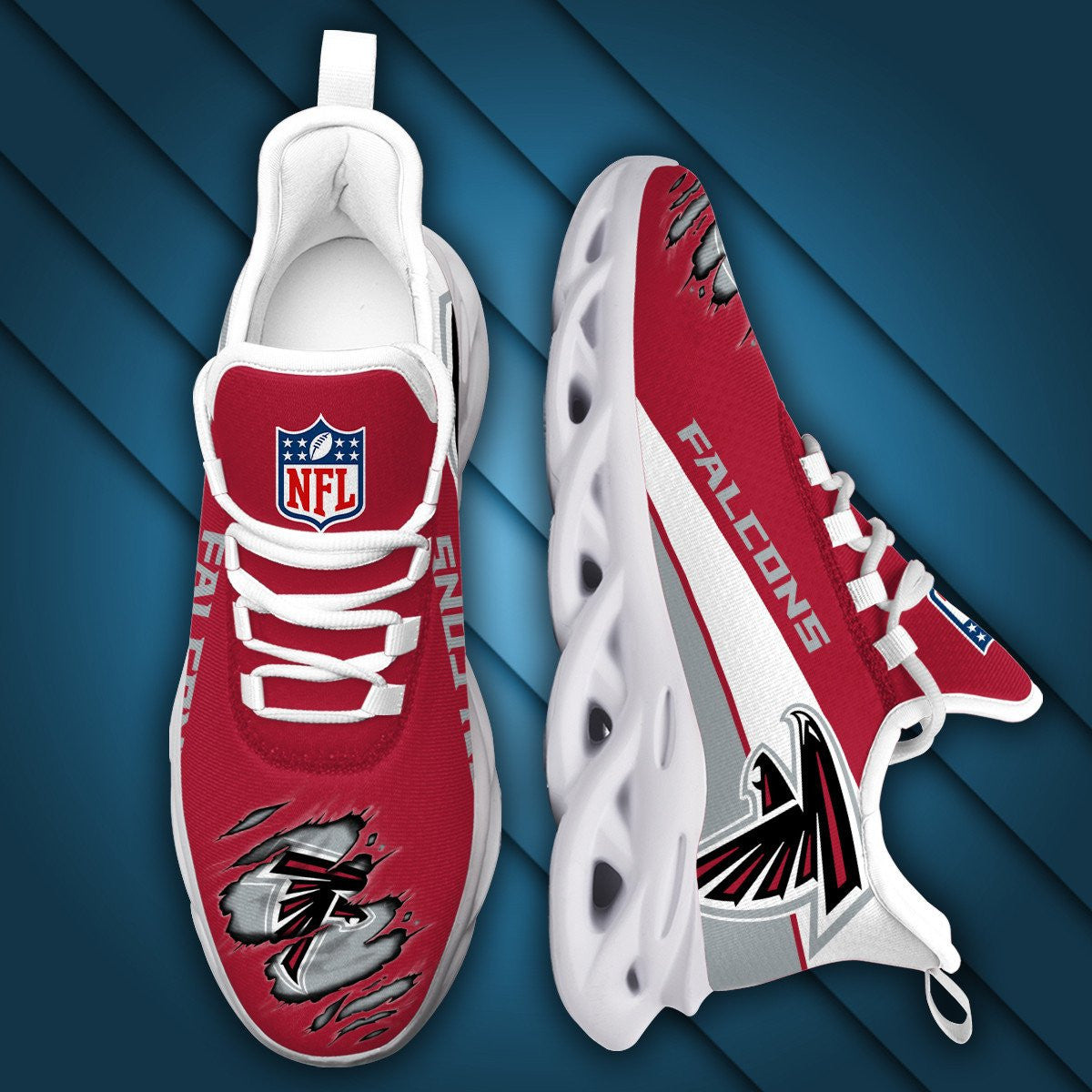 Ideafootwear Atlanta Falcons NFL Max Soul Shoes Sneakers For Men And Women