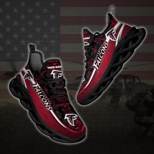 Ideafootwear Atlanta Falcons NFL Max Soul Shoes Sneakers For Men And Women