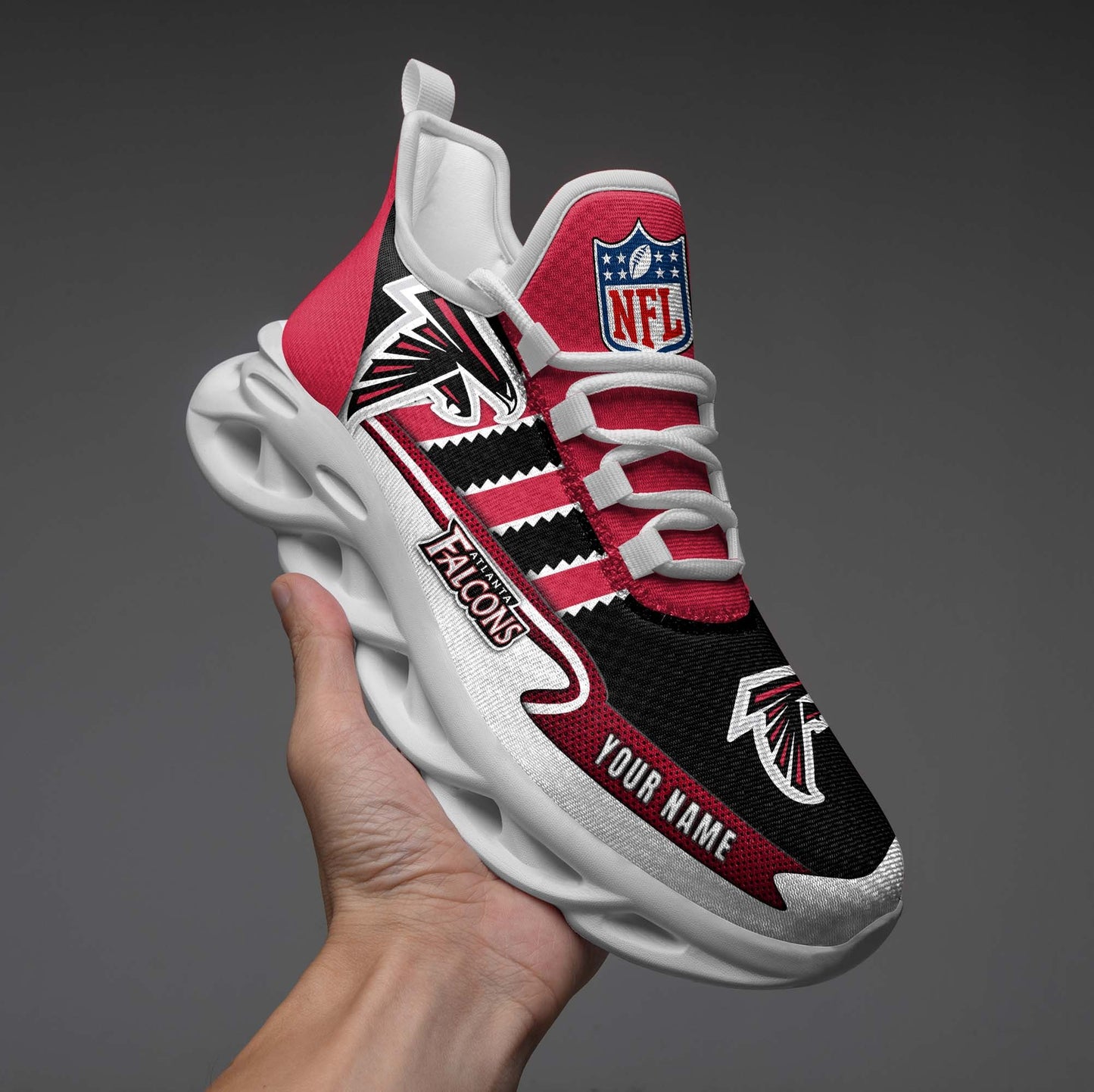 Ideafootwear Atlanta Falcons NFL Max Soul Shoes Sneakers For Men And Women