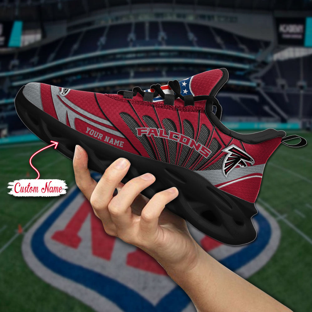 Ideafootwear Atlanta Falcons NFL Max Soul Shoes Sneakers For Men And Women