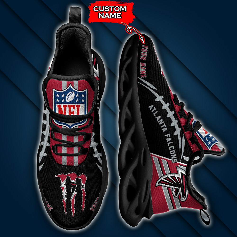 Ideafootwear Atlanta Falcons NFL Max Soul Shoes Sneakers For Men And Women