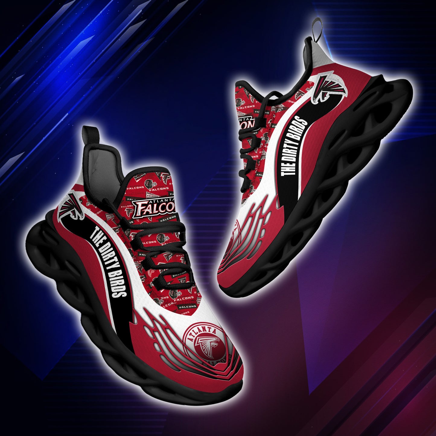 Ideafootwear Atlanta Falcons NFL Max Soul Shoes Sneakers For Men And Women