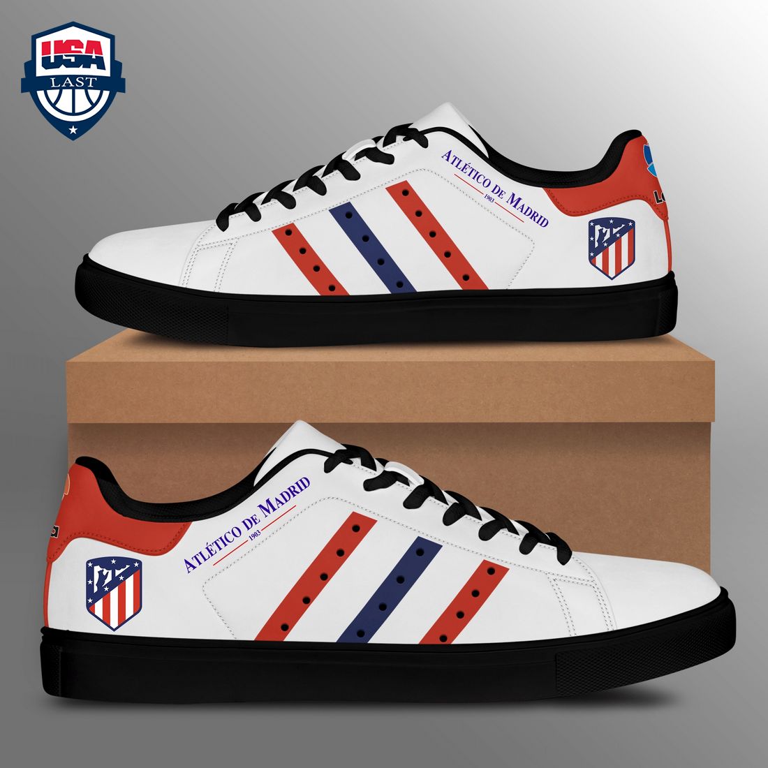 Ideafootwear Atletico Madrid Skate Stan Shoes Sneakes For Men And Women