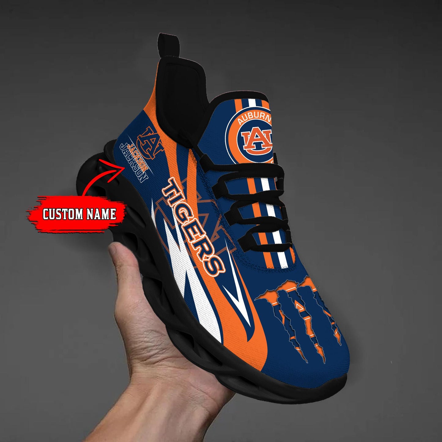 Ideafootwear Auburn Tigers Max Soul Shoes Sneakers For Men And Women