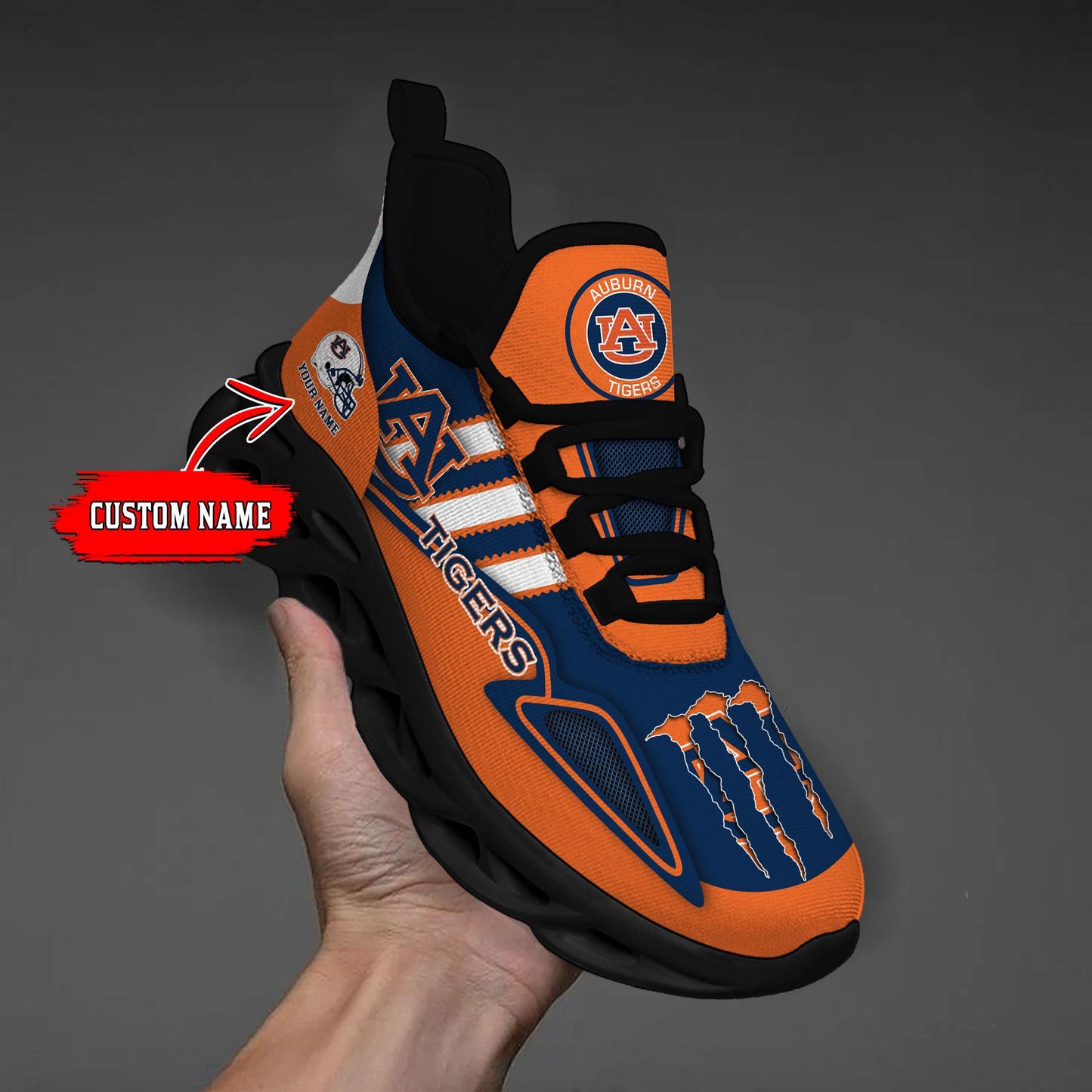 Ideafootwear Auburn Tigers Max Soul Shoes Sneakers For Men And Women