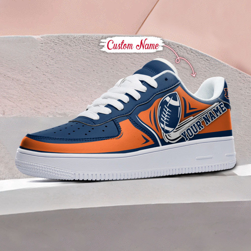 Ideafootwear Auburn Tigers NCAA Air Low-Top Sneakers Shoes For Men And Women