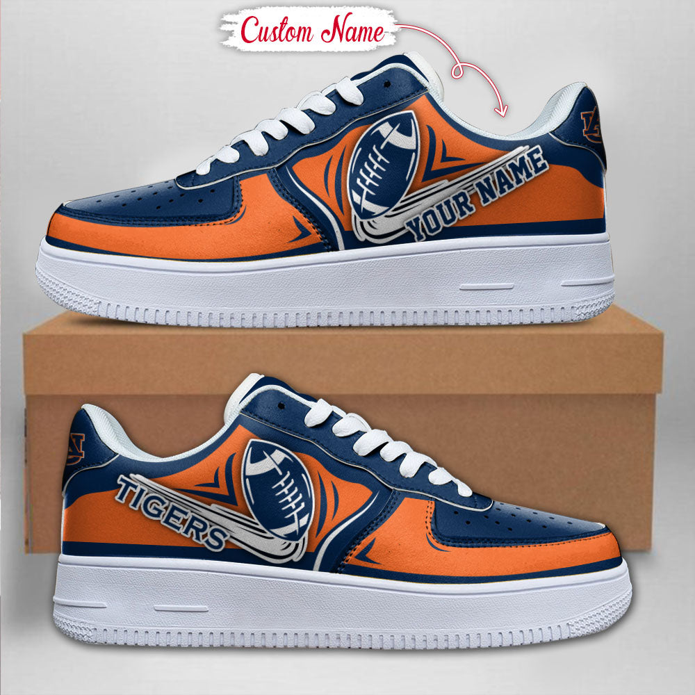 Ideafootwear Auburn Tigers NCAA Air Low-Top Sneakers Shoes For Men And Women