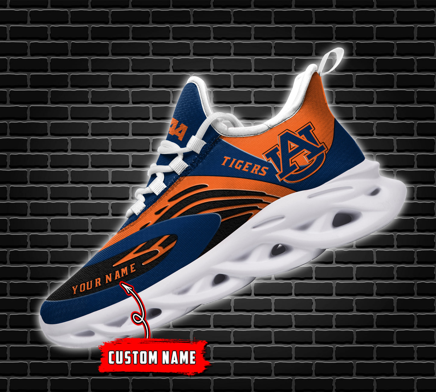 Ideafootwear Auburn Tigers NCAA Max Soul Shoes Sneakers For Men And Women