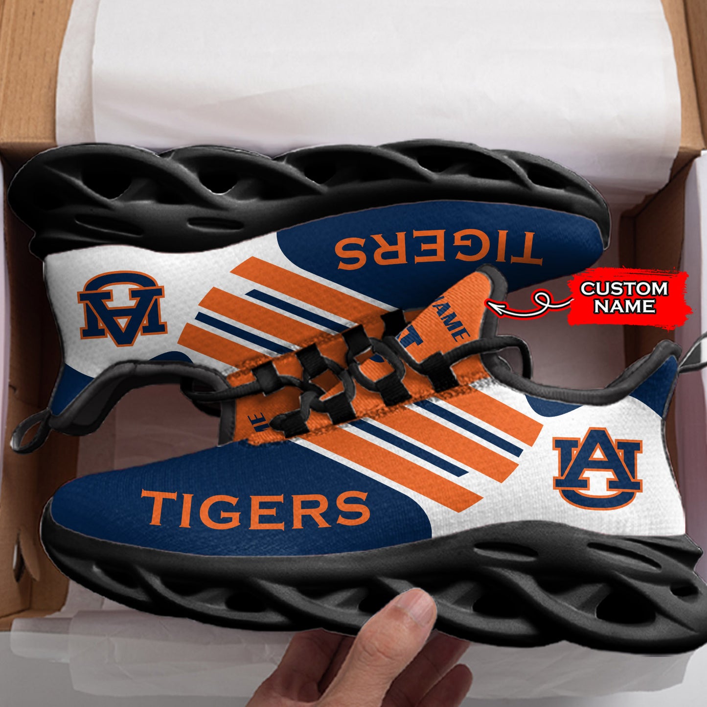 Ideafootwear Auburn Tigers NCAA Max Soul Shoes Sneakers For Men And Women