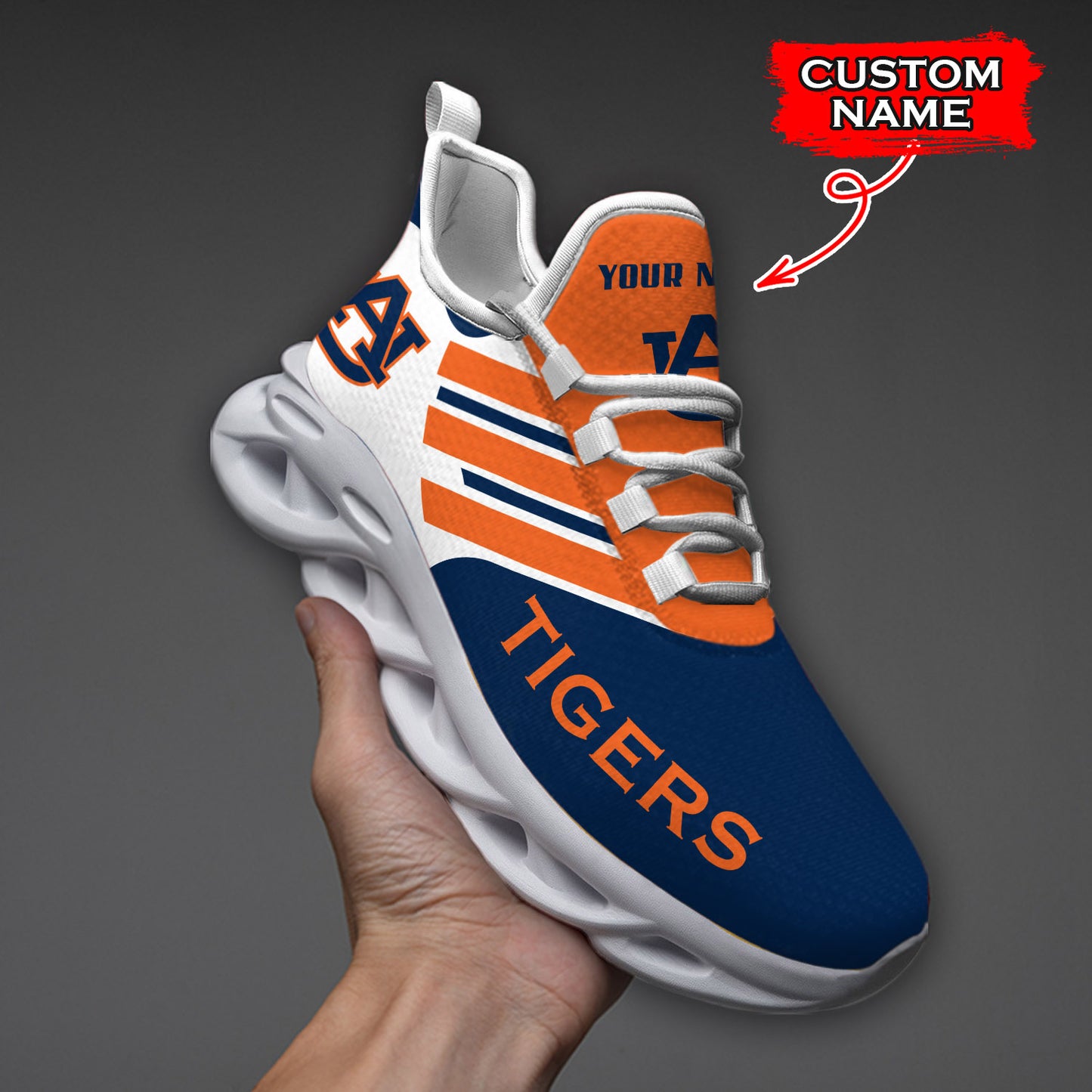 Ideafootwear Auburn Tigers NCAA Max Soul Shoes Sneakers For Men And Women