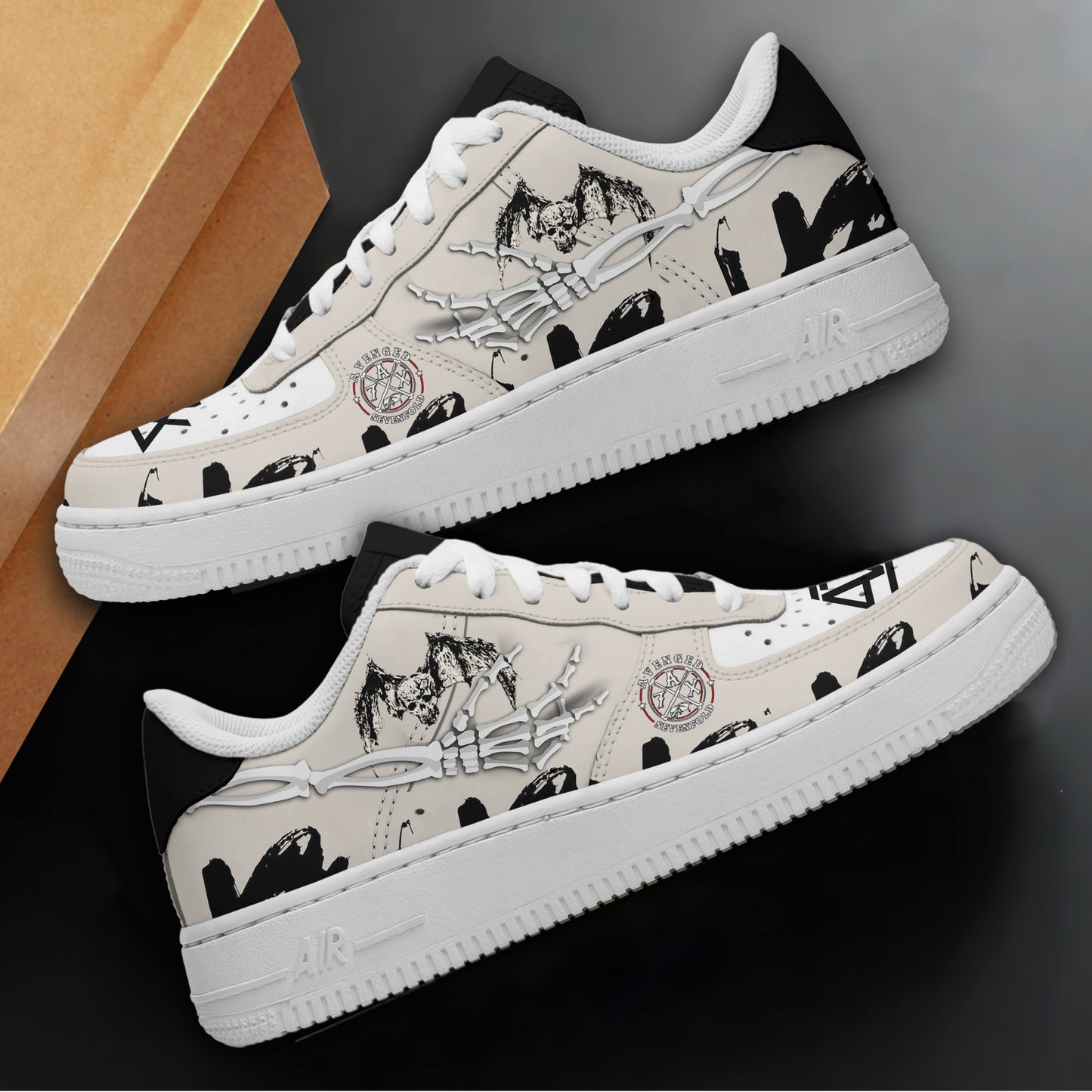 Ideafootwear Avenged Sevenfold Air Low-Top Sneakers Shoes For Men And Women