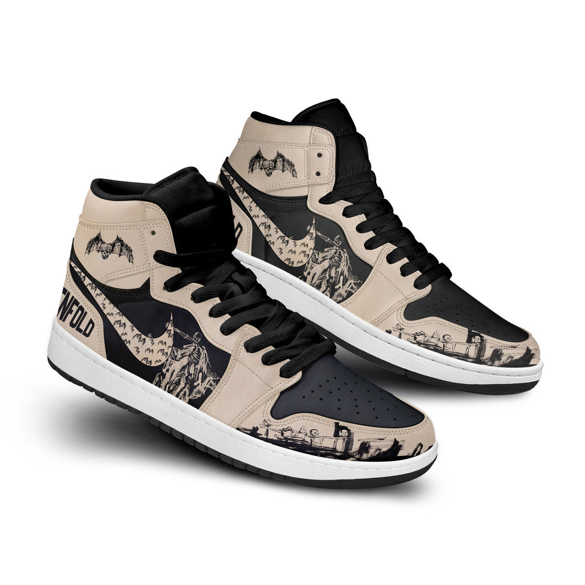 Ideafootwear Avenged Sevenfold AJ1 High Sneakers Shoes For Men And Women