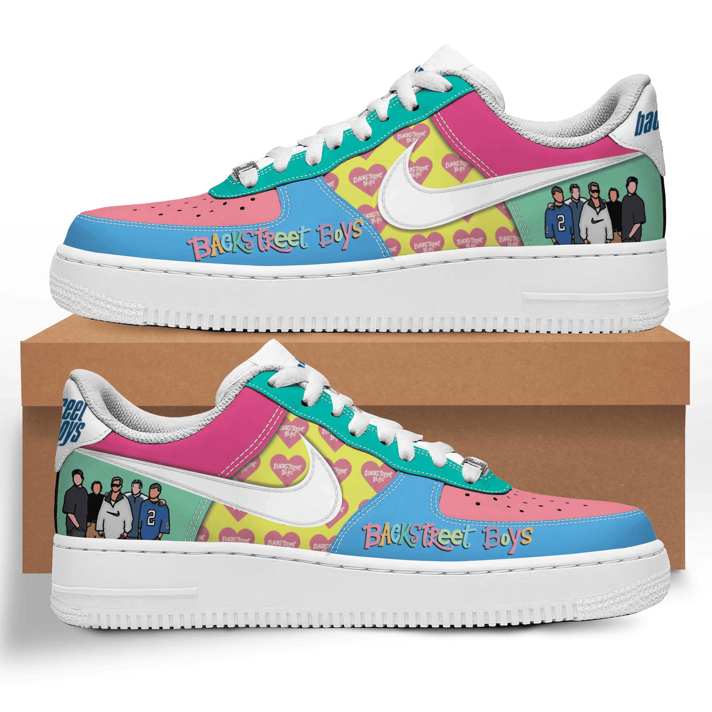 Ideafootwear Backstreet Boys Air Low-Top Sneakers Shoes For Men And Women