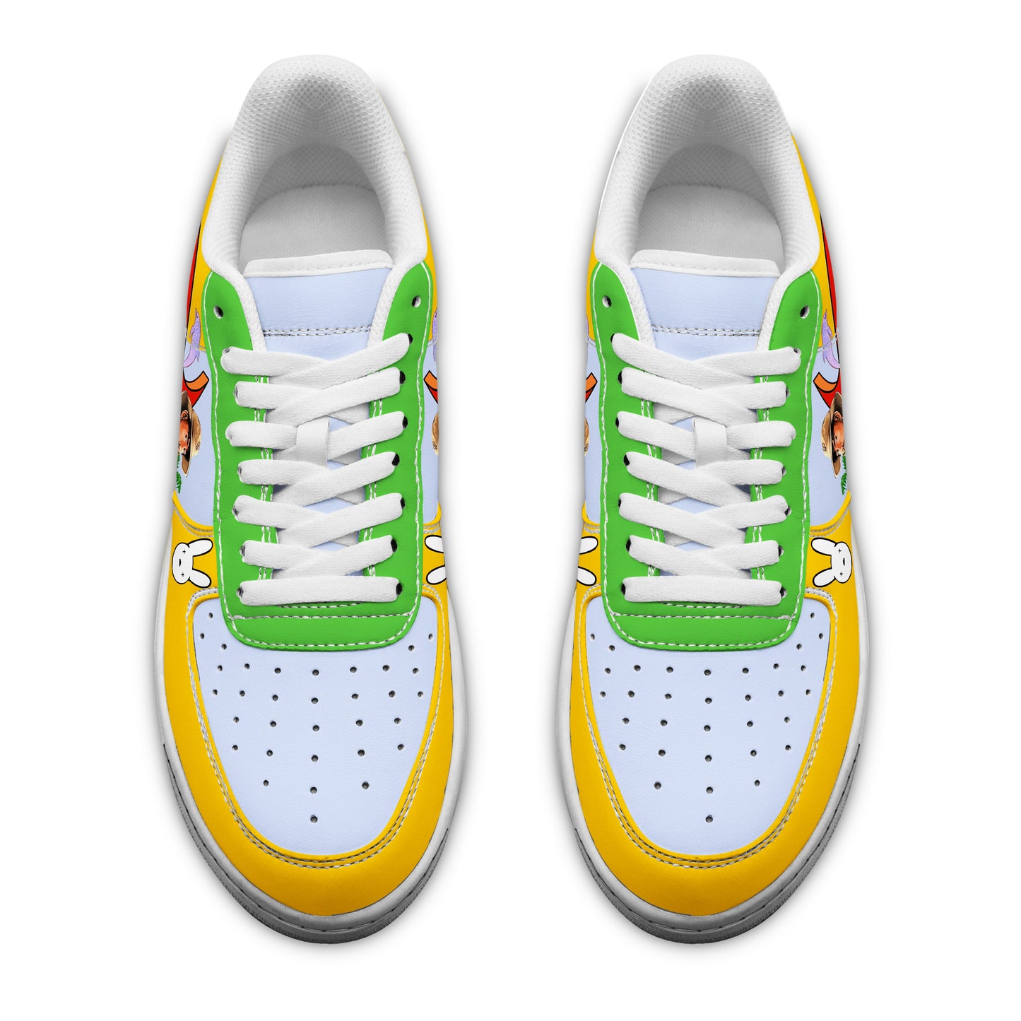 Ideafootwear Bad Bunny Air Low-Top Sneakers Shoes For Men And Women