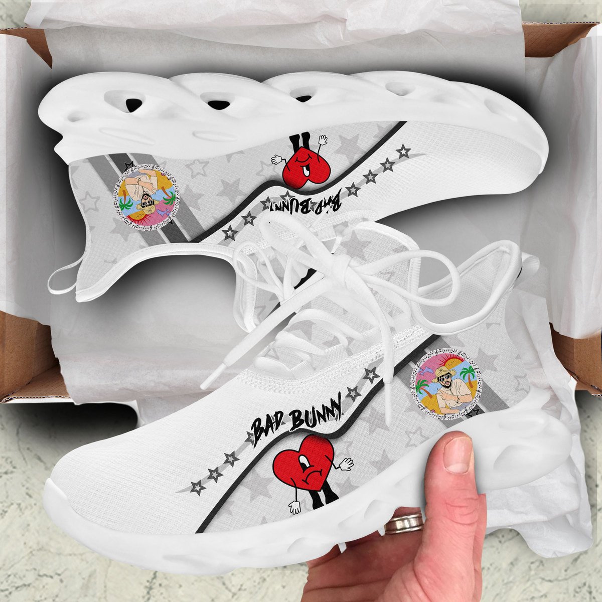 Ideafootwear Bad Bunny Max Soul Shoes Sneakers For Men And Women