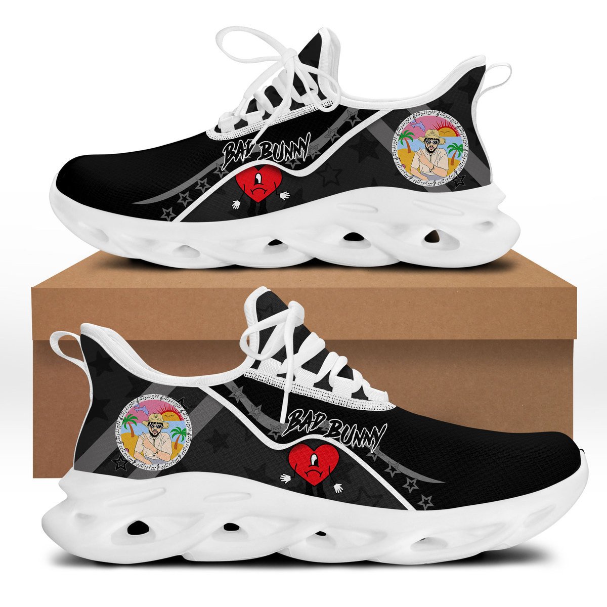 Ideafootwear Bad Bunny Max Soul Shoes Sneakers For Men And Women