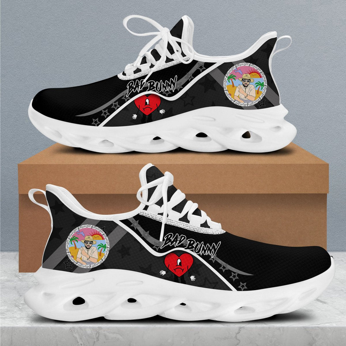 Ideafootwear Bad Bunny Max Soul Shoes Sneakers For Men And Women
