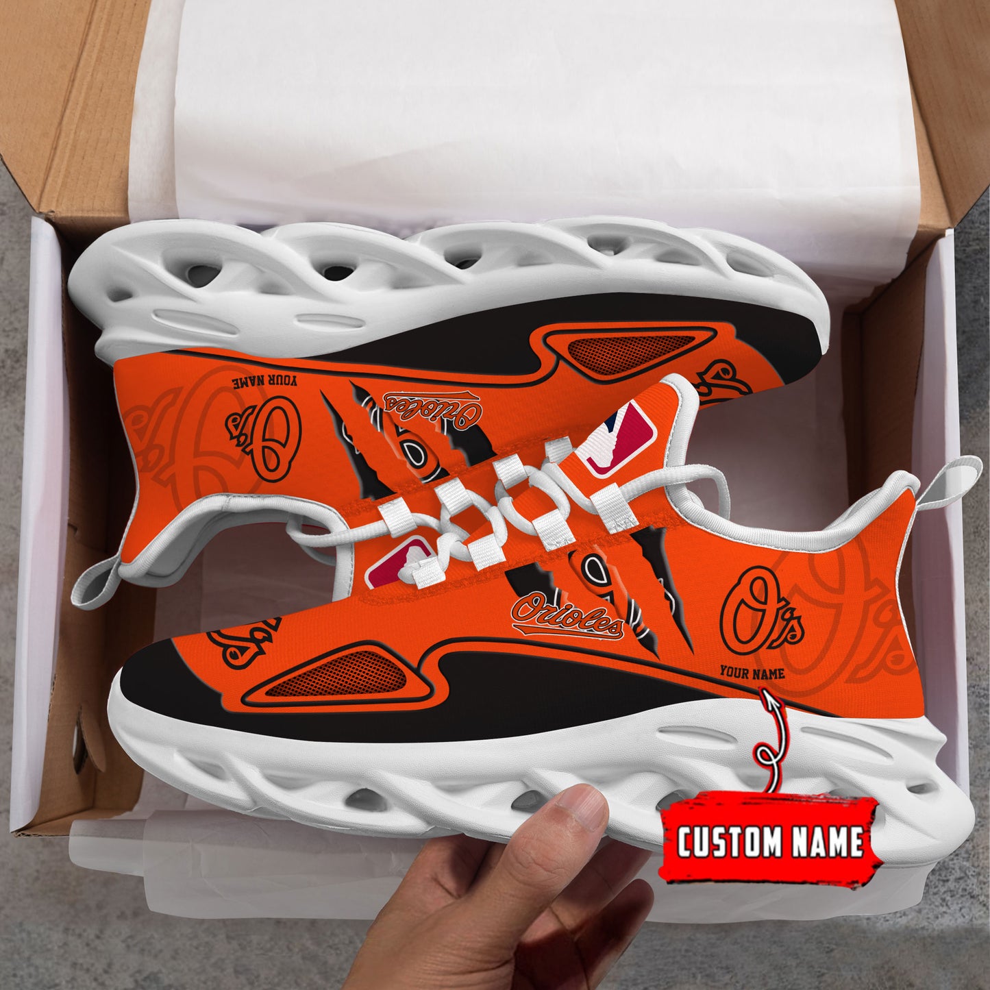 Ideafootwear Baltimore Orioles Max Soul Shoes Sneakers For Men And Women