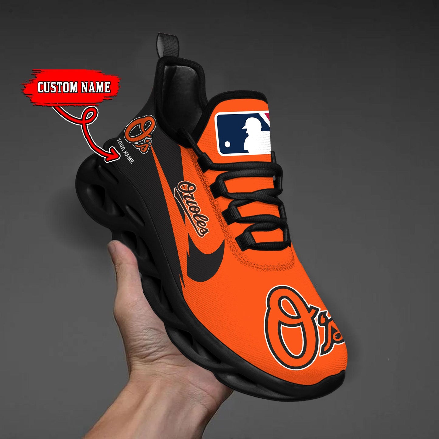 Ideafootwear Baltimore Orioles Max Soul Shoes Sneakers For Men And Women