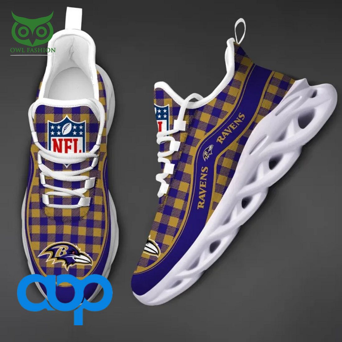 Ideafootwear Baltimore Ravens Max Soul Shoes Sneakers For Men And Women